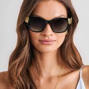 Katie Loxton Seychelles Round Cat Eye Sunglasses, Black image