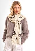 Katie Loxton Snake Print Foil Scarf, Beige image