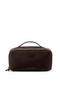 Katie Loxton Soho Medium Makeup &amp; Wash Bag, Chocolate Brown image