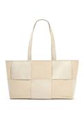 Katie Loxton Taya Woven Suedette Tote Bag, Off White image
