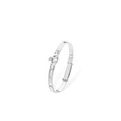 Kurate Maids Claddagh Bangle, Silver image