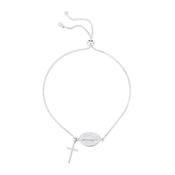 Kurate Miraculous Medal Bracelet, Silver image