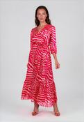 Kate &amp; Pippa Modena Animal Print Maxi Dress, Fuchsia image