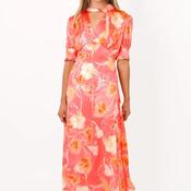 Kate &amp; Pippa Kimber Midi Dress, Coral