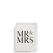 Lagom Design Mr &amp; Mrs Mini Greeting Card