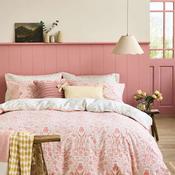 Laura Ashley Ashstead Damask Duvet Cover Set, Natural Coral image