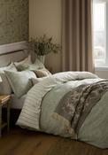 Laura Ashley Elmdon Cotton Gauze Duvet Cover Set, Sage Green image