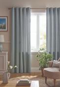 Laura Ashley Saltaire Sea Spray Eyelet 88x90” Curtains, Blue image