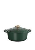 Le Creuset Cast Iron 4.2L Round Casserole Dish, Forest Green image