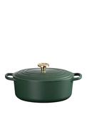 Le Creuset Cast Iron 4.7L Oval Casserole Dish, Forest Green image