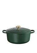 Le Creuset Cast Iron 6.7L Oval Casserole Dish, Forest Green image