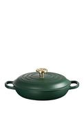 Le Creuset Cast Iron 2.2L Shallow Casserole Dish, Forest Green image