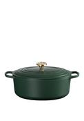 Le Creuset Cast Iron 6.5L Oval Casserole Dish, Forest Green image