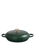 Le Creuset Cast Iron 3.5L Shallow Casserole Dish, Forest Green image
