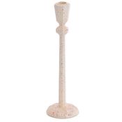Light &amp; Living Aviles Large Candle Holder, Cream &amp; Red image