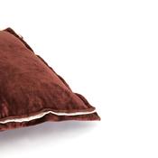Light &amp; Living Baxley Velvet 45x45cm Cushion, Dark Brown image