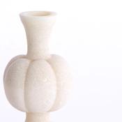 Light &amp; Living Auburn Pumpkin Candle Stick, Beige