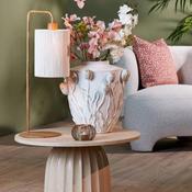 Light &amp; Living Donio Wood Print Table Lamp, Cream image