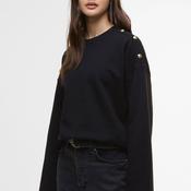 Barbour International Juliana Button Shoulder Sweatshirt, Black image