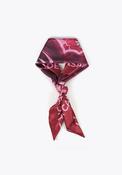 Lola Casademunt Floral Print Satin Scarf, Pink image