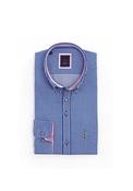 Andre Koln Gingham Long Sleeve Shirt, Navy image