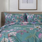 The Lyndon Company Botanical Flower Duvet Cover Set, Green image