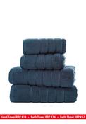 The Lyndon Company Rainham Cotton Towel, Navy image