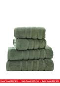 The Lyndon Company Rainham Cotton Towel, Green image