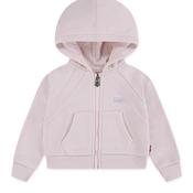 Levi’s Baby Girl Long Sleeve Full Zip Hoodie, Pink