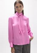Lola Casademunt Satin Neck Tie Blouse, Pink image