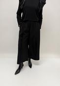 Malissa J One Size Mesh Detail Cropped Trousers, Black image