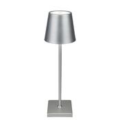 MacQuillan Home LED Rechargeable Touch Lamp, Silver image