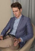 Magee 1866 Clady Herringbone Blazer, Navy image