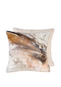 Malini Everlast Marble Printed Cushion 45x45cm, Caramel image