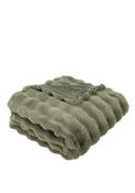 Malini Raffles Faux Fur Throw, Sage Green