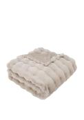 Malini Raffles Faux Fur Throw, Beige image