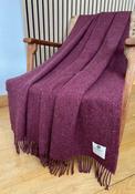 McNutt of Donegal ForeverWool Throw, Plum image