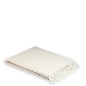Mc Nutt Of Donegal XL Linen Herringbone Throw, Linen Cream