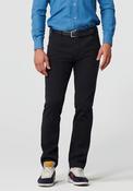 Meyer Chicago Flammé Double Dyed Cotton Chinos, Washed Black image