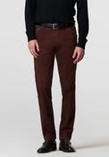 Meyer Chicago Fine Micro Modern Fit Chinos, Burgundy image