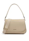 MICHAEL Michael Kors Holmes Medium Pebbled Leather Satchel Bag, Beige image