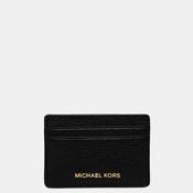 MICHAEL Michael Kors Jet Set Crushed Leather Card Holder, Black