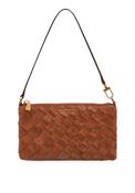 MICHAEL Michael Kors Jet Set Woven Leather Small Shoulder Bag, Brown image