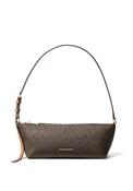 MICHAEL Michael Kors Laila Small Logo Print Shoulder Bag, Brown image