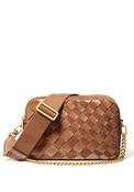MICHAEL Michael Kors Bryant Woven Suede Crossbody Bag, Brown image