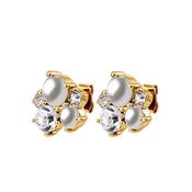 Dyrberg/Kern Minnie Pearl Earrings, Gold image