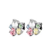 Dyrberg/Kern Minnie Earrings, Silver &amp; Pastel Multi image