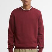 Barbour Men’s Pima Cotton Crew Neck Sweater, Rust Orange image