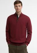 Barbour Men’s Cotton Half Zip Sweater, Russet Orange image