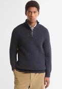 Barbour Men's Essential Fleck Half Zip Jumper, Navy image